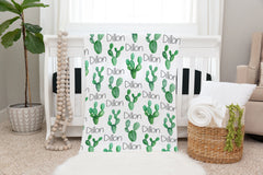 Personalized Cactus Swaddle