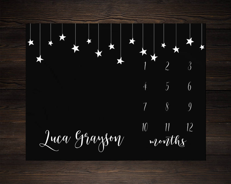 Stars Milestone Blanket