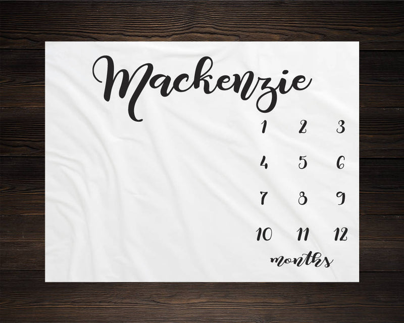 Personalized Milestone Blanket