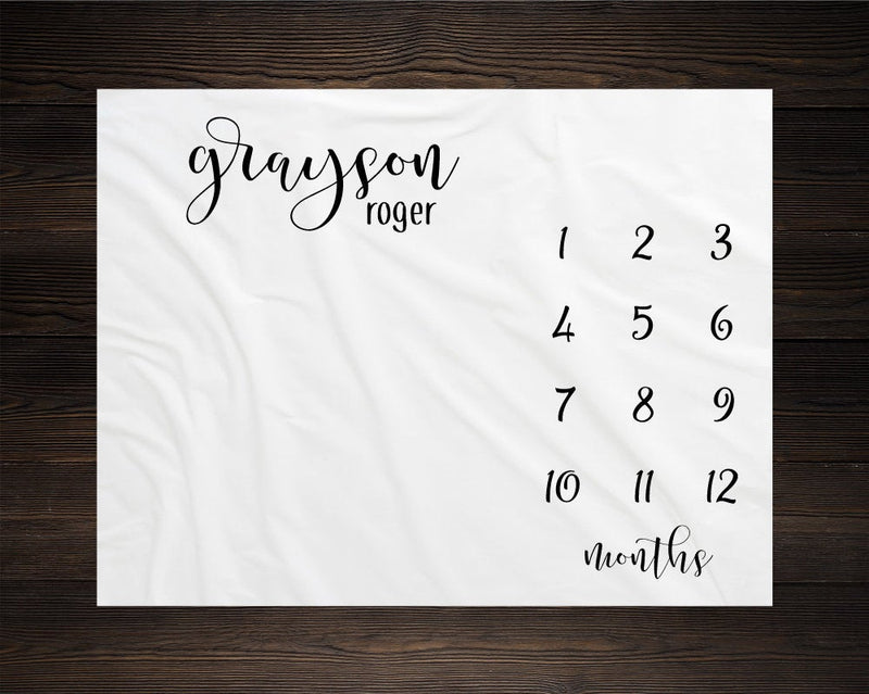 Boy Milestone Blanket