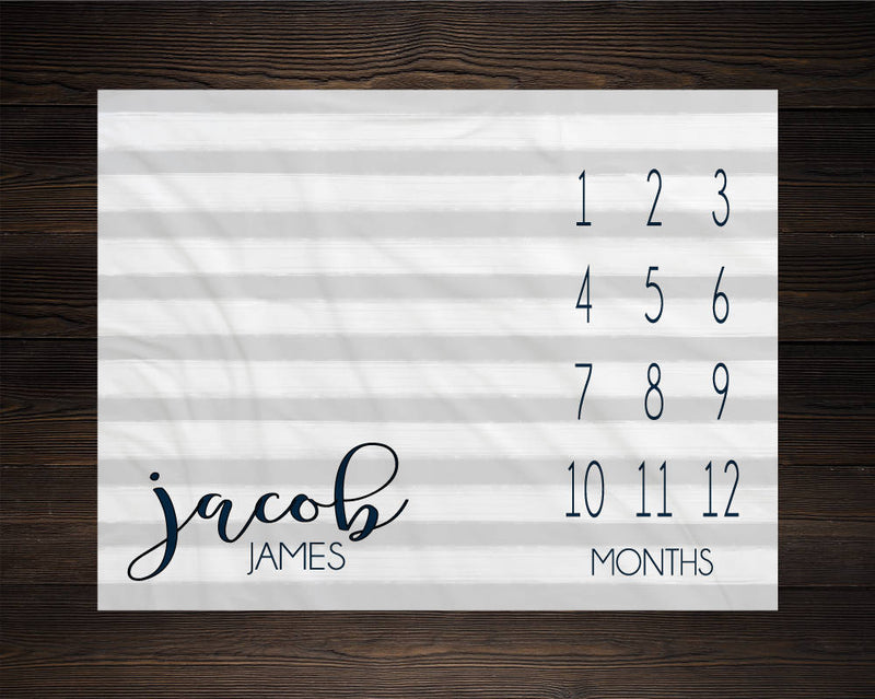 Boy Milestone Blanket