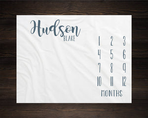 Boy Milestone Blanket