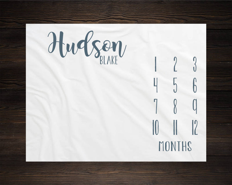 Boy Milestone Blanket