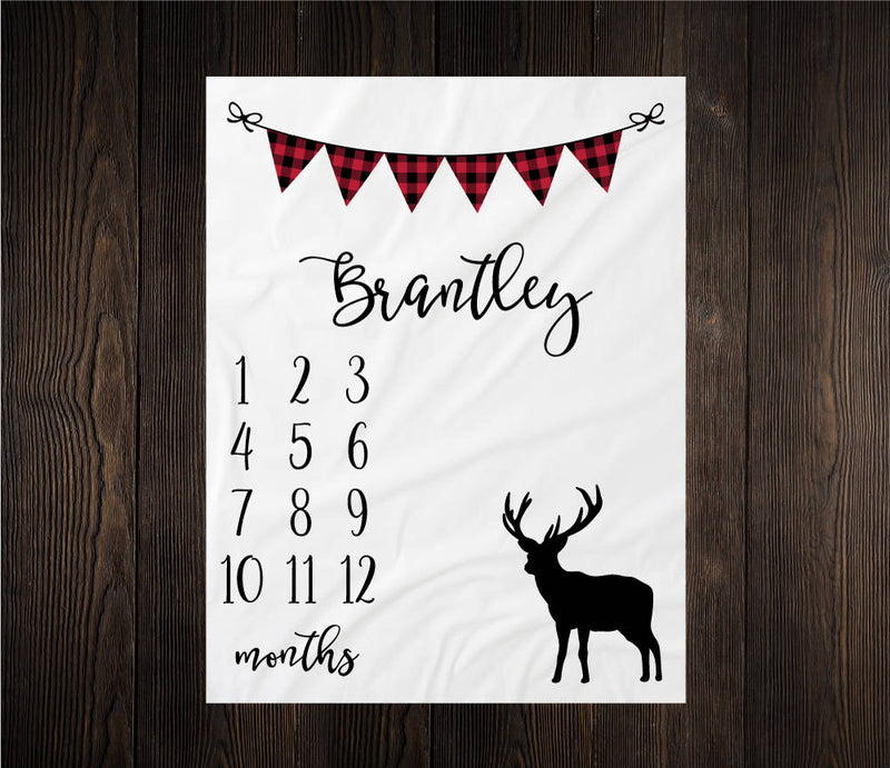 Deer Milestone Blanket