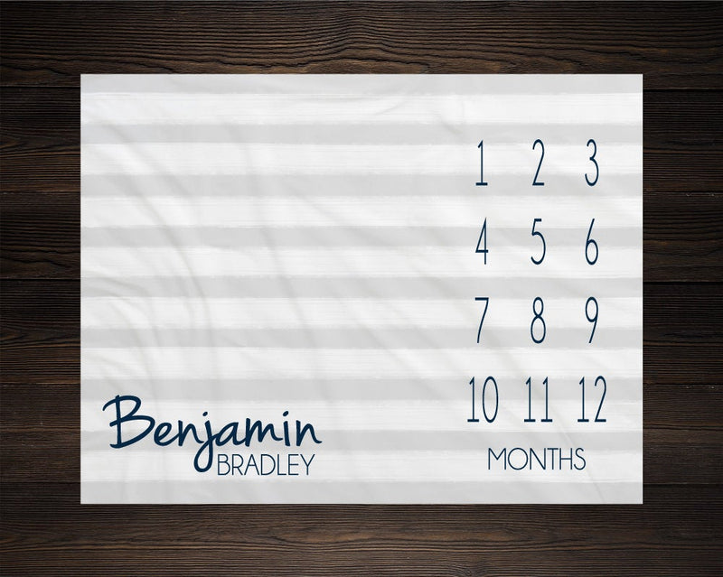 Boy Milestone Blanket