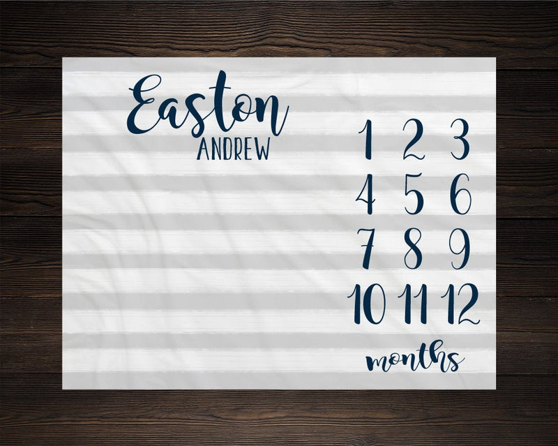 Boy Milestone Blanket