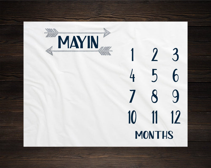 Arrows Milestone Blanket