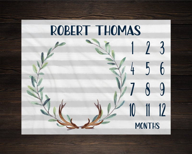 Boy Milestone Blanket