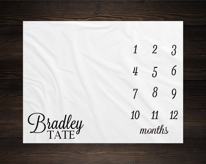 Boy Milestone Blanket