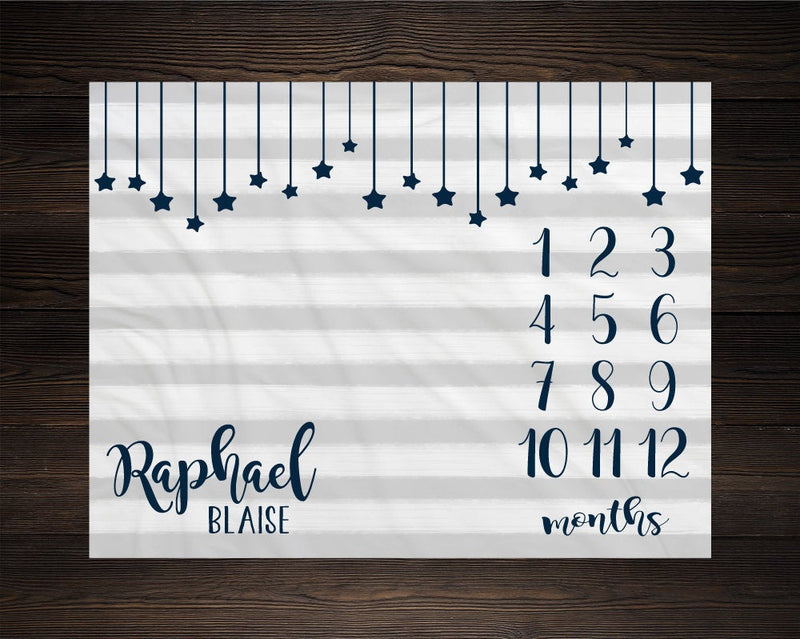 Stars Milestone Blanket
