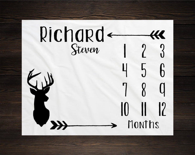 Deer Milestone Blanket