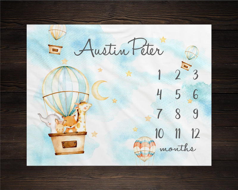 Adventure Animals Milestone Blanket