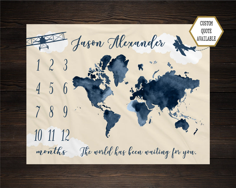 World Milestone Blanket