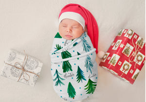 Personalized Christmas Swaddle