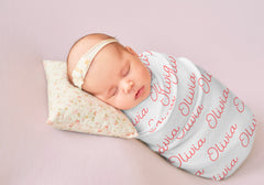 Personalized Baby Name Swaddle