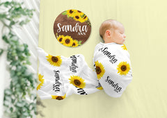Sunflower Baby Name Sign