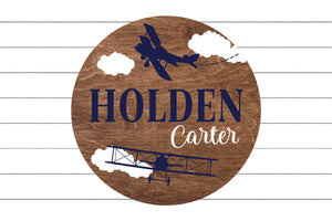 Personalized Airplane Name Sign