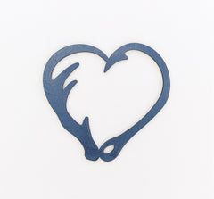 Wood Antler Hook Heart Marker, Milestone Blanket Marker, Month Marker, Baby Shower Gift, Photo Prop, Keepsake