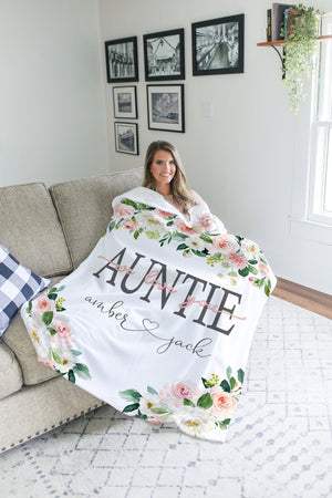 Personalized Aunt Blanket
