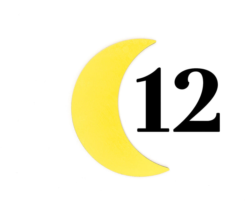 Wood Moon Marker, Milestone Blanket Marker, Month Marker, Baby Shower Gift, Photo Prop, Keepsake