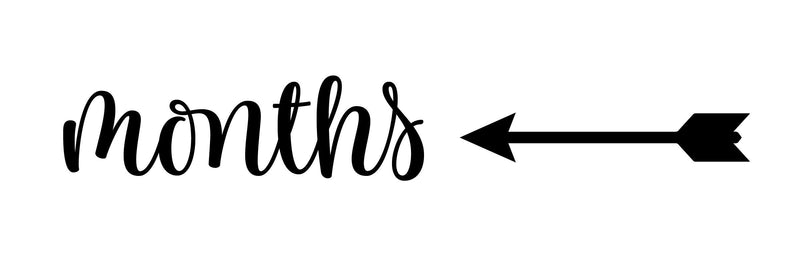 Wood Arrow Marker, Milestone Blanket Marker, Month Marker, Baby Shower Gift, Photo Prop, Keepsake