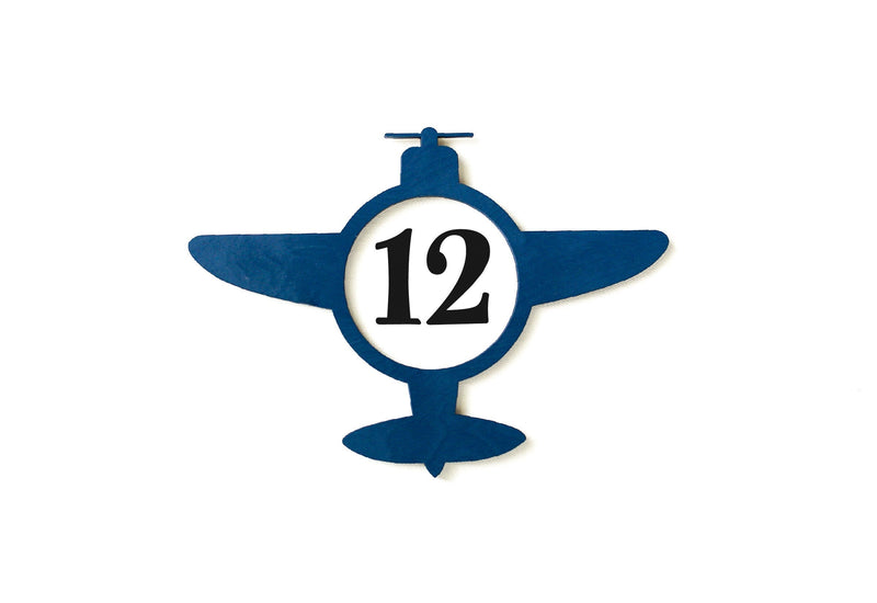 Wood Airplane Marker, Aviation Milestone Blanket Marker, Month Marker, Baby Shower Gift, Photo Prop, Keepsake