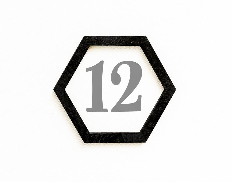 Wood Hexagon Marker, Milestone Blanket Marker, Month Marker, Baby Shower Gift, Photo Prop, Keepsake