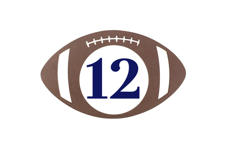 Wood Foot Ball Marker, Sports Milestone Blanket Marker, Month Marker, Baby Shower Gift, Photo Prop, Keepsake