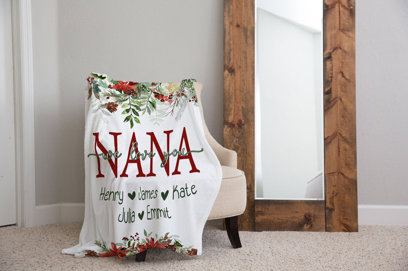 Winter Floral Mom Blanket