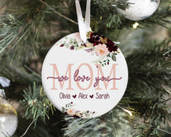 Personalized Christmas Ornament Gift For Mom