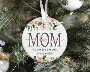Personalized Christmas Ornament Gift For Mom