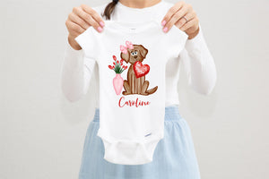 Valentines Day Dog Onesie® Toddler Shirt