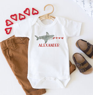 Valentines Day Shark Onesie® Toddler Shirt