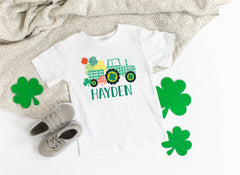 St. Patricks Day Tractor Onesie® - Toddler Shirt