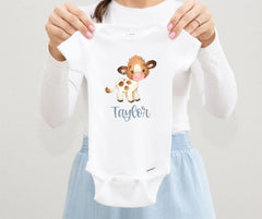 Personalized Cow Onesie® - Toddler Shirt